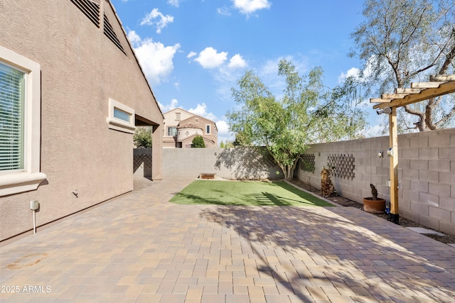 view of patio / terrace featuring a fenced backyard