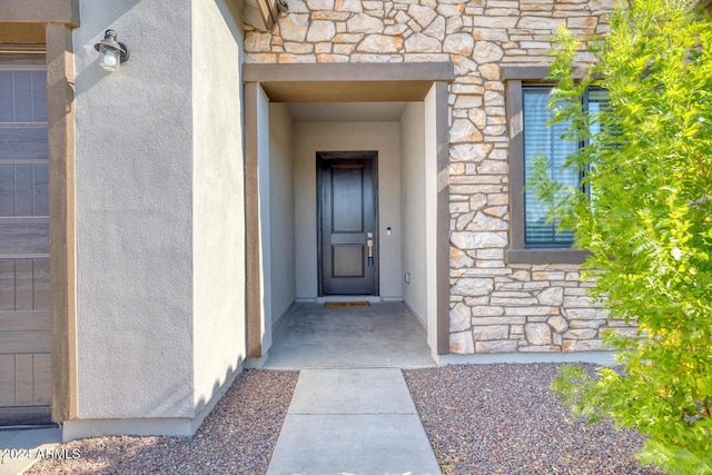 view of entrance to property