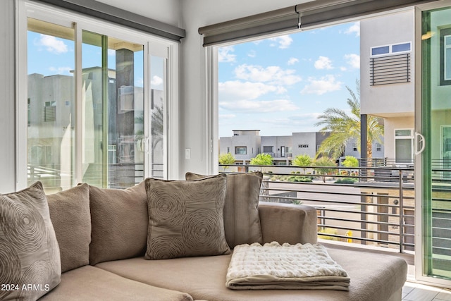 interior space with a residential view