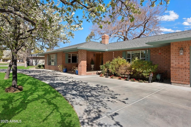 view of ranch-style home