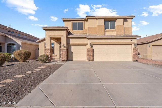 view of front of house featuring a garage