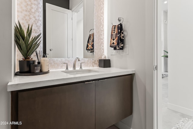 bathroom with vanity