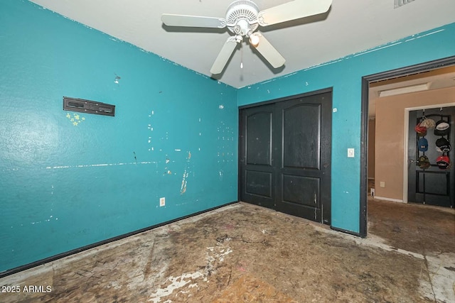 16112 W Durango St, Goodyear, AZ 85338 - unfurnished bedroom featuring ceiling fan and a closet