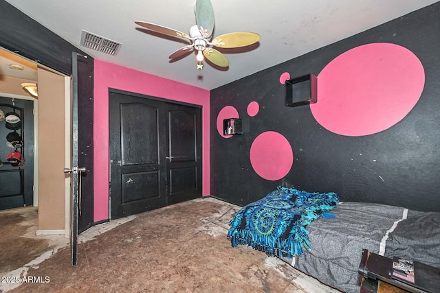 16112 W Durango St, Goodyear, AZ 85338 - bedroom featuring visible vents and a ceiling fan
