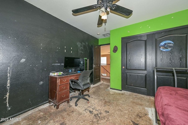 16112 W Durango St, Goodyear, AZ 85338 - home office featuring a ceiling fan and visible vents