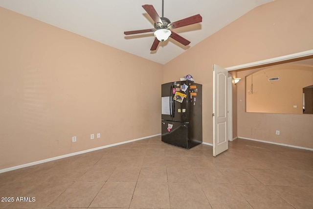 16112 W Durango St, Goodyear, AZ 85338 - unfurnished room with tile patterned floors, baseboards, a ceiling fan, and visible vents