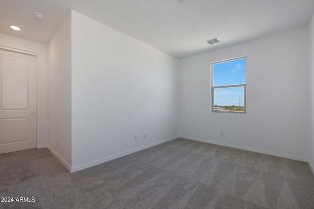 view of carpeted empty room