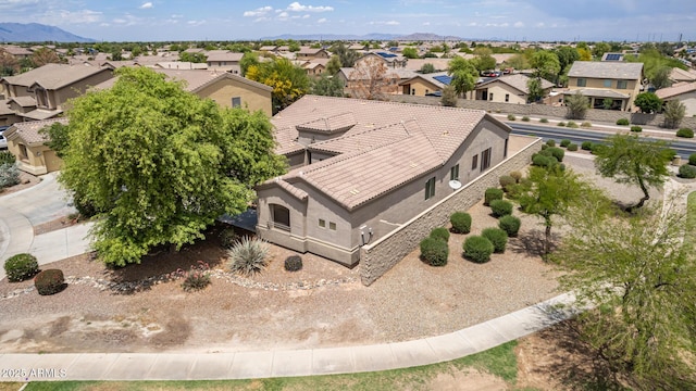 41804 W Carlisle Ln, Maricopa, AZ 85138 - aerial perspective of suburban area featuring a mountainous background