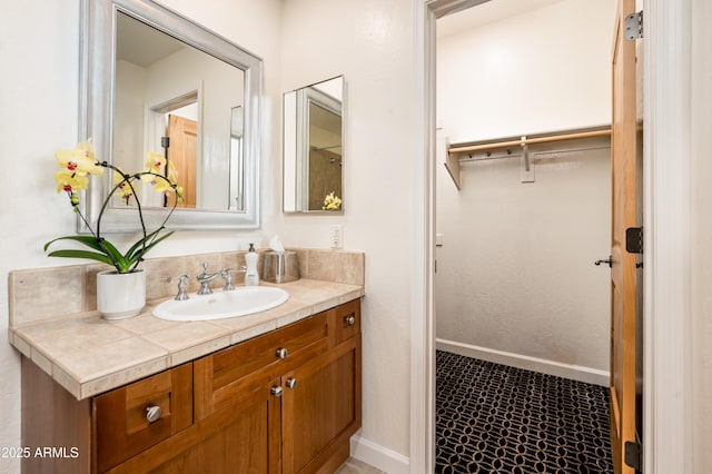 bathroom with vanity