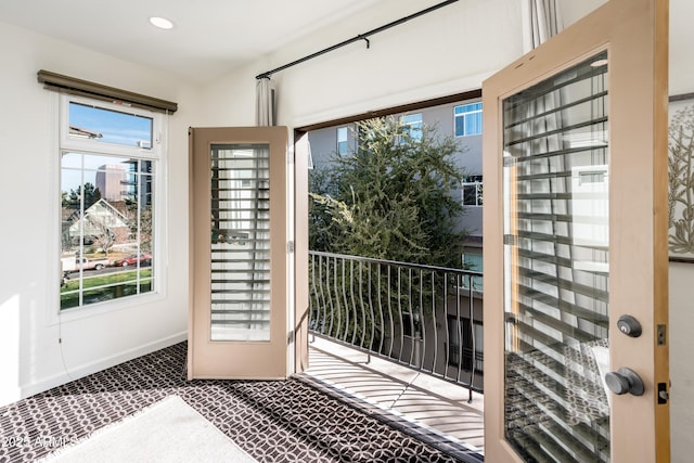 entryway featuring a wealth of natural light