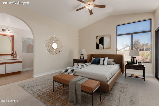 15087 N 86th Dr, Peoria, AZ 85381 - bedroom with baseboards and vaulted ceiling
