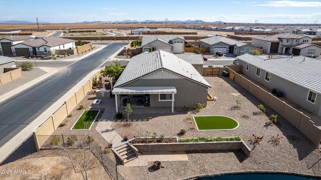 bird's eye view featuring a mountain view