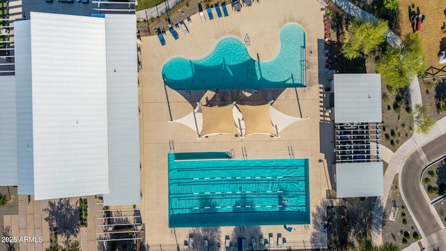 23042 E Excelsior Ave, Queen Creek, AZ 85142 - drone / aerial view of a pool