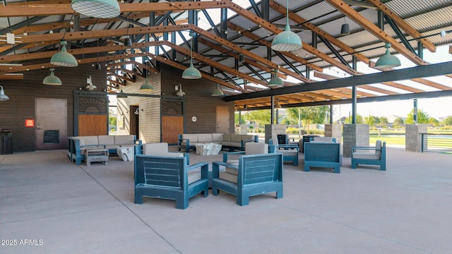 23042 E Excelsior Ave, Queen Creek, AZ 85142 - view of patio / terrace featuring an outdoor hangout area