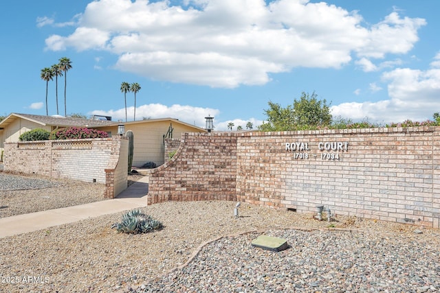17024 N Pinion Ln, Sun City, AZ 85373 - community / neighborhood sign featuring fence