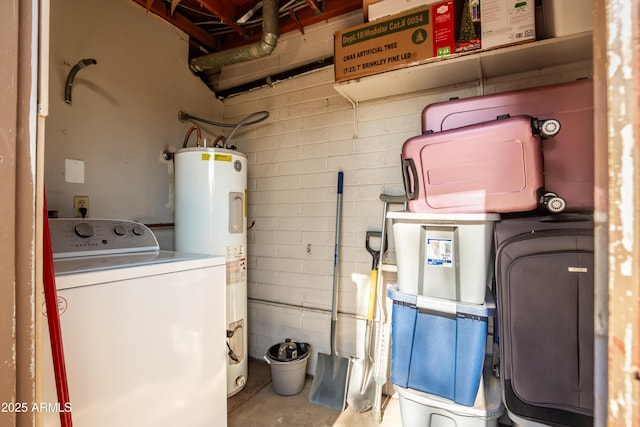 4240 N 67th Ln, Phoenix, AZ 85033 - utility room with washer / dryer and water heater