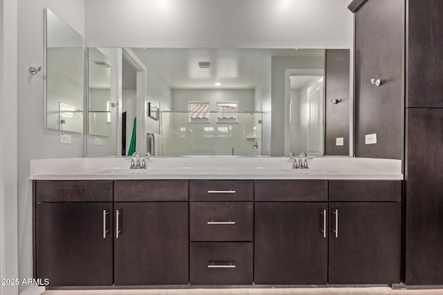 6931 W Spur Dr, Peoria, AZ 85383 - full bath with double vanity and a shower with door