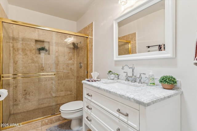14401 N Coral Gables Dr, Phoenix, AZ 85023 - full bath with vanity, a stall shower, and toilet