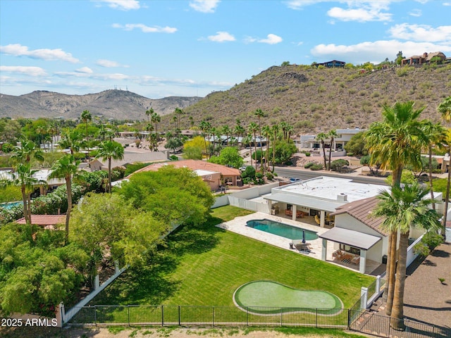 14401 N Coral Gables Dr, Phoenix, AZ 85023 - drone / aerial view featuring a residential view and a mountain view
