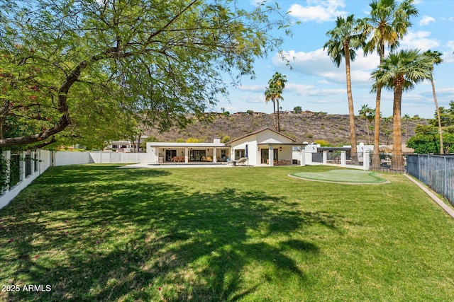 14401 N Coral Gables Dr, Phoenix, AZ 85023 - back of property featuring a fenced backyard and a lawn