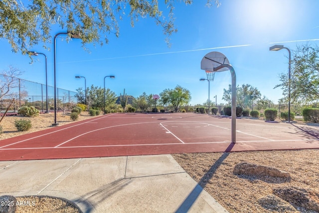 view of basketball court