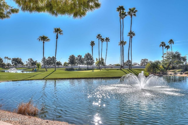 view of water feature