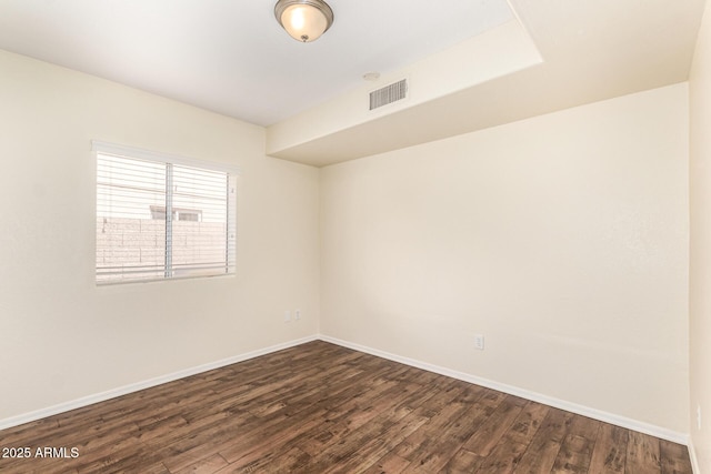 937 N Marble St, Gilbert, AZ 85234 - empty room featuring baseboards and dark wood-type flooring