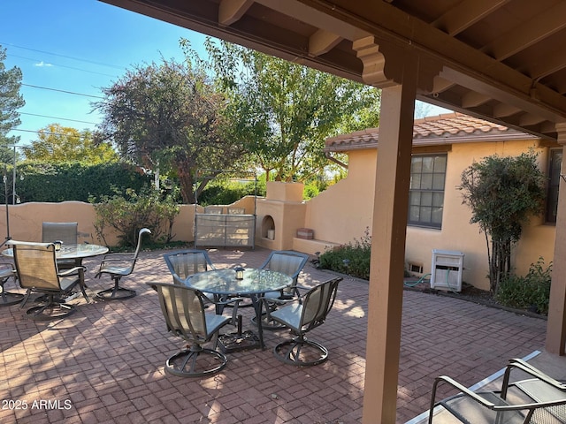 1565 E 12th St, Douglas, AZ 85607 - view of patio with outdoor dining space