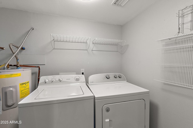 5621 N 79th St, Scottsdale, AZ 85250 - laundry area with electric water heater and washer and dryer