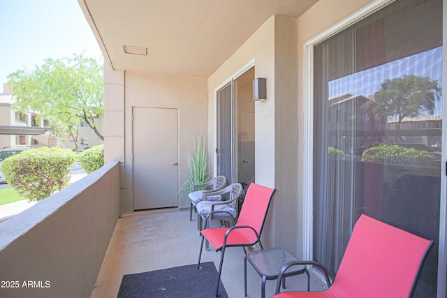 view of balcony