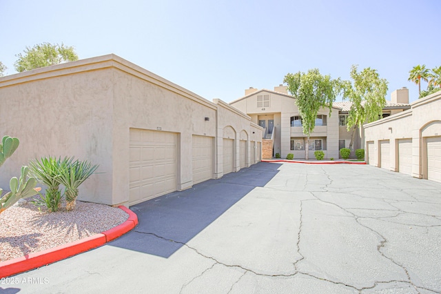 view of property's community with community garages