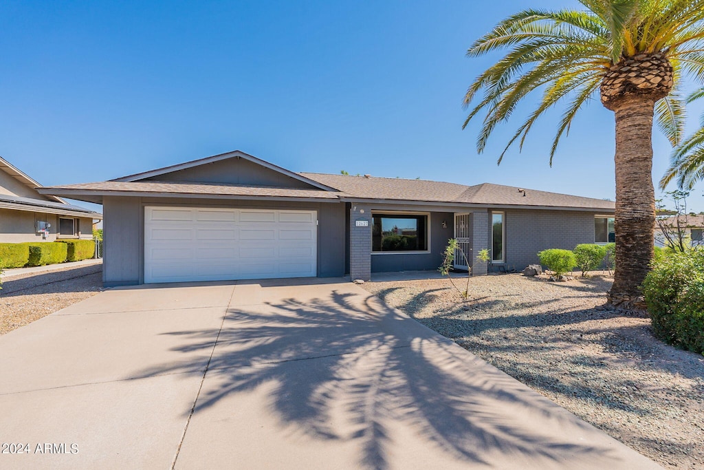 ranch-style house with a garage