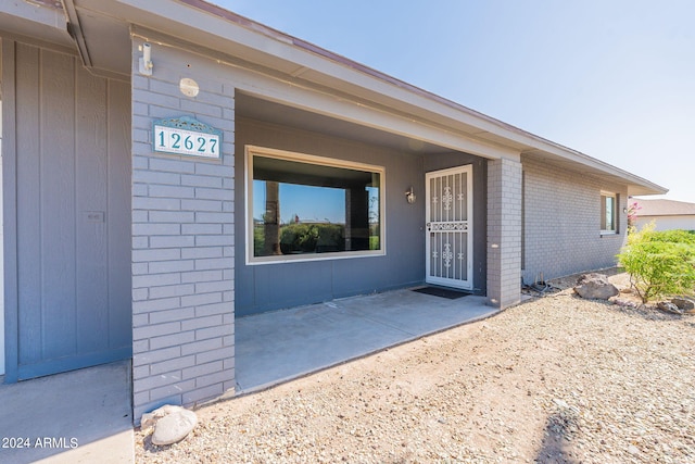 view of entrance to property