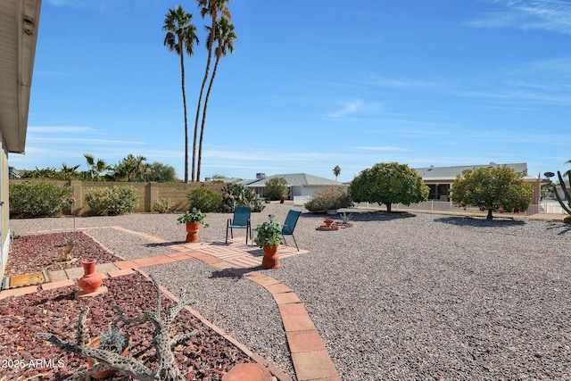 view of yard with a patio area