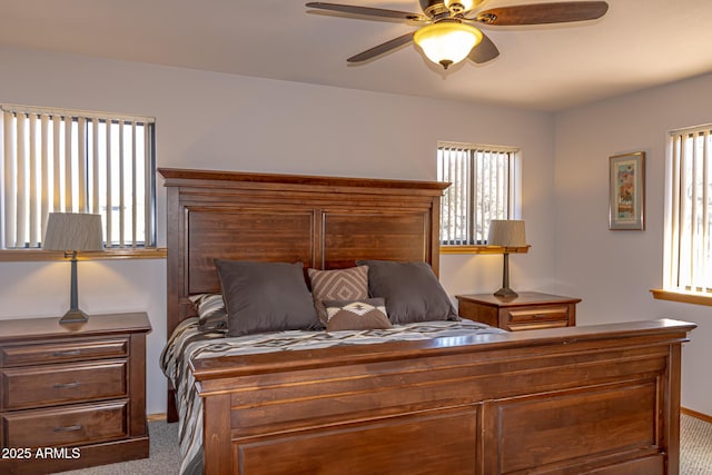 2806 Skyhawk Dr, Overgaard, AZ 85933 - carpeted bedroom with ceiling fan