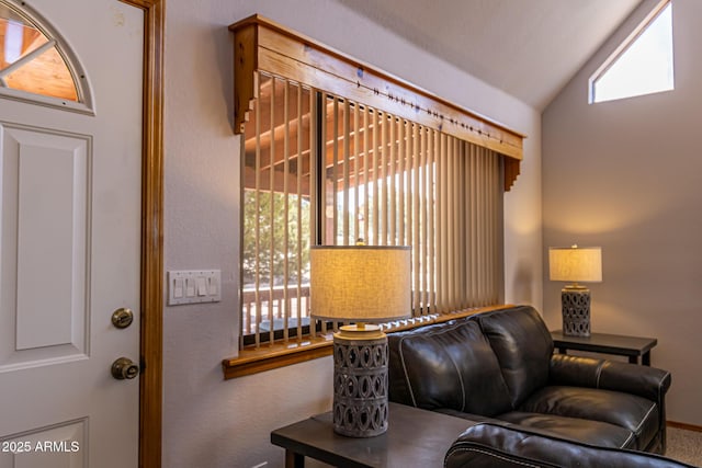 2806 Skyhawk Dr, Overgaard, AZ 85933 - living room featuring lofted ceiling