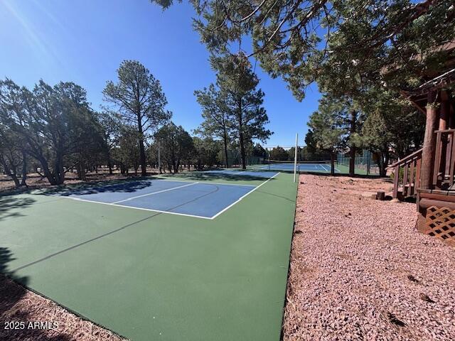 2806 Skyhawk Dr, Overgaard, AZ 85933 - view of tennis court with community basketball court