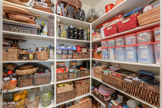 view of pantry