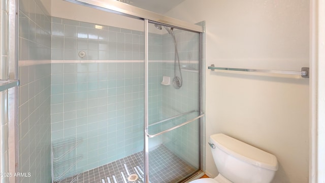 4484 Desert Springs Trl, Sierra Vista, AZ 85635 - full bathroom with a stall shower and toilet
