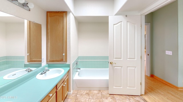 4484 Desert Springs Trl, Sierra Vista, AZ 85635 - full bathroom with vanity and a garden tub