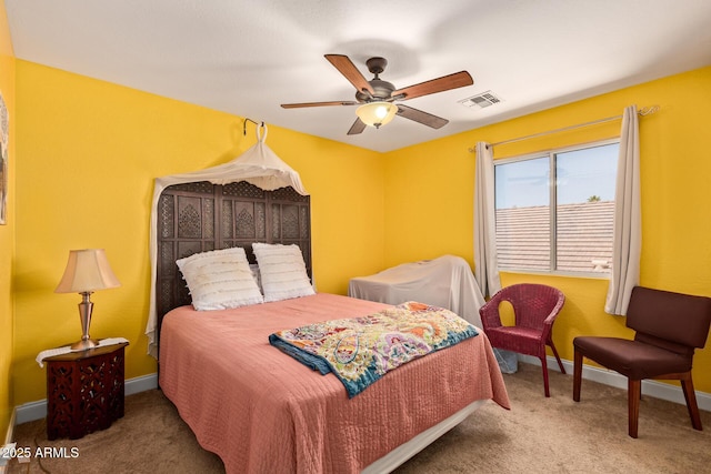 4331 E Redwood Ln, Phoenix, AZ 85048 - bedroom featuring carpet floors and ceiling fan