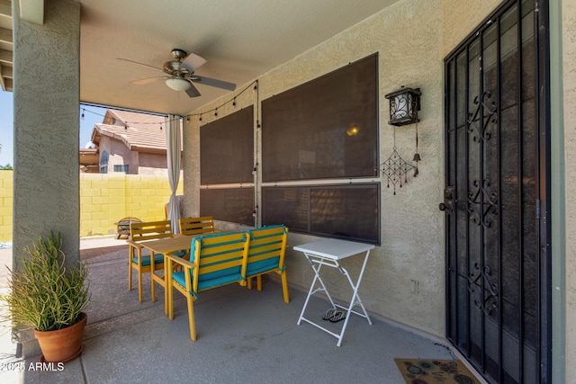 4331 E Redwood Ln, Phoenix, AZ 85048 - view of patio with a ceiling fan