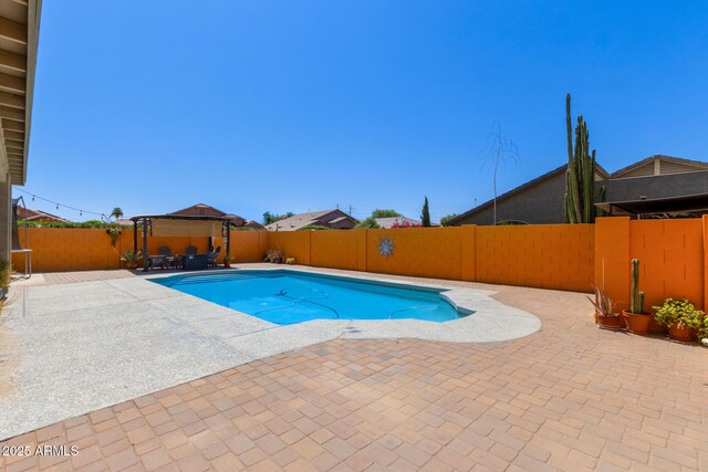 4331 E Redwood Ln, Phoenix, AZ 85048 - view of pool with a patio, a gazebo, and a fenced backyard