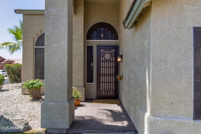 4331 E Redwood Ln, Phoenix, AZ 85048 - property entrance with stucco siding