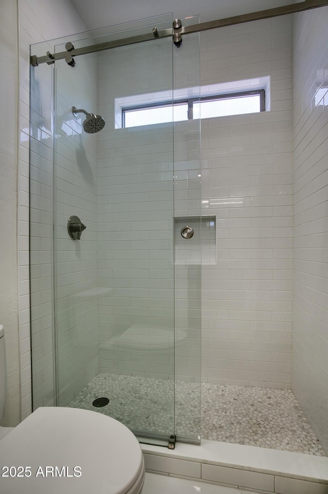 7214 E Rustling Pass, Scottsdale, AZ 85255 - bathroom with toilet and a shower stall