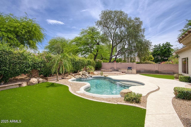 7214 E Rustling Pass, Scottsdale, AZ 85255 - view of pool with a patio