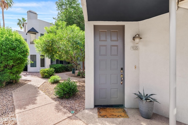 3633 N 3rd Ave Unit 1035, Phoenix, AZ 85013 - view of exterior entry with stucco siding