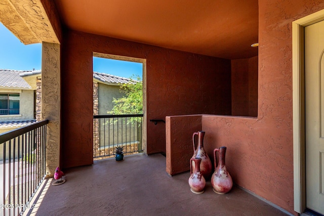 view of balcony