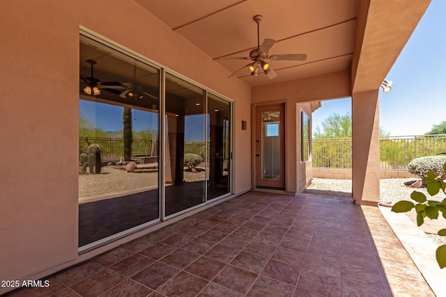 14657 N 103rd Way, Scottsdale, AZ 85255 - view of patio featuring a ceiling fan