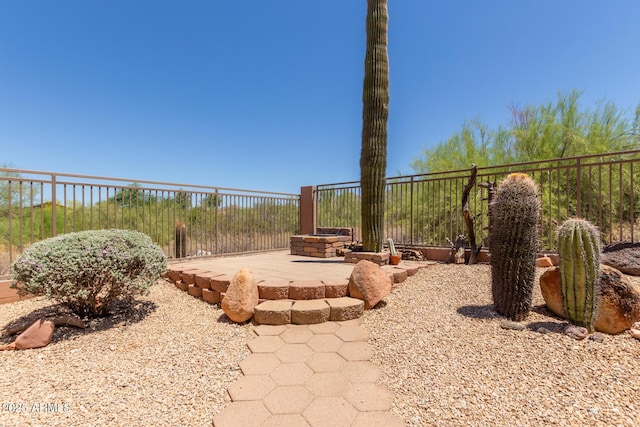 14657 N 103rd Way, Scottsdale, AZ 85255 - view of patio featuring a fire pit